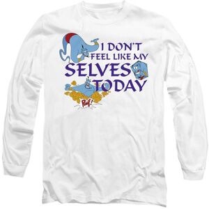 Disney Aladdin The Genie I Don't Feel Like My Selves Today Long Sleeve T-Shirt, White Size: Small White S Disney Aladdin The Genie I Don't Feel Like My Selves Today Long Sleeve T-Shirt, White Size: Small White S