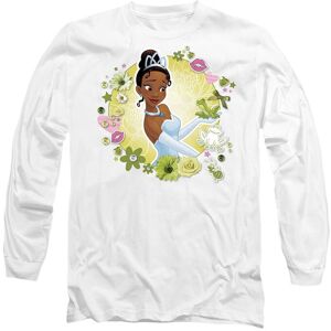 Disney The Princess & The Frog Tiana & Prince Naveen Long Sleeve T-Shirt, White Size: Small White S Disney The Princess & The Frog Tiana & Prince Naveen Long Sleeve T-Shirt, White Size: Small White S