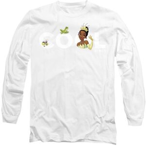 Disney The Princess & The Frog Cool Vibes With Tiana & Naveen Long Sleeve T-Shirt, White Size: XL White XL Disney The Princess & The Frog Cool Vibes With Tiana & Naveen Long Sleeve T-Shirt, White Size: XL White XL
