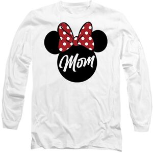 Disney Minnie Mouse Mother's Day Mom in Ears Long Sleeve T-Shirt, White Size: Large White L Disney Minnie Mouse Mother's Day Mom in Ears Long Sleeve T-Shirt, White Size: Large White L