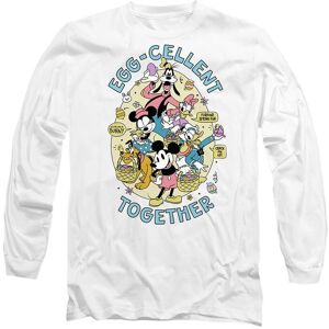 Disney Mickey Mouse Friends Eggcellent Together At Easter Long Sleeve T-Shirt, White Size: Medium White M Disney Mickey Mouse Friends Eggcellent Together At Easter Long Sleeve T-Shirt, White Size: Medium White M