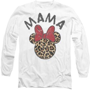 Disney Minnie Mouse Mother's Day Leopard Print Mama Long Sleeve T-Shirt, White Size: Medium White M Disney Minnie Mouse Mother's Day Leopard Print Mama Long Sleeve T-Shirt, White Size: Medium White M