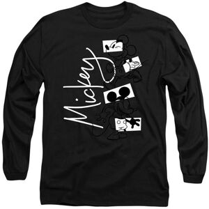 Disney Mickey Mouse Geometric Shapes Long Sleeve T-Shirt, Black Size: Medium Black M Disney Mickey Mouse Geometric Shapes Long Sleeve T-Shirt, Black Size: Medium Black M