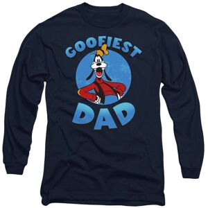 Disney Mickey Mouse Friends Goofiest Dad Goofy Long Sleeve T-Shirt, Navy Size: Small Navy S Disney Mickey Mouse Friends Goofiest Dad Goofy Long Sleeve T-Shirt, Navy Size: Small Navy S