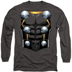 Marvel Thor Costume Long Sleeve T-Shirt, Charcoal Size: Medium Charcoal M Marvel Thor Costume Long Sleeve T-Shirt, Charcoal Size: Medium Charcoal M