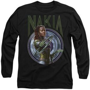 Marvel Black Panther: Wakanda Forever Nakia Long Sleeve T-Shirt, Black Size: 2XL Black 2XL Marvel Black Panther: Wakanda Forever Nakia Long Sleeve T-Shirt, Black Size: 2XL Black 2XL