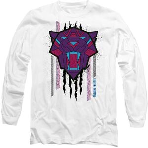 Marvel Black Panther: Wakanda Forever Panther Head Slash Long Sleeve T-Shirt, White Size: XL White XL Marvel Black Panther: Wakanda Forever Panther Head Slash Long Sleeve T-Shirt, White Size: XL White XL