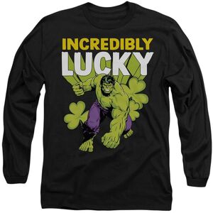 Marvel The Incredible Hulk St Patrick's Day Hulk Incredibly Lucky Long Sleeve T-Shirt, Black Size: Small Black S Marvel The Incredible Hulk St Patrick's Day Hulk Incredibly Lucky Long Sleeve T-Shirt, Black Size: Small Black S