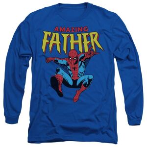 Marvel SpiderMan Father's Day Amazing Dad Long Sleeve T-Shirt, Royal Size: Large Royal L Marvel SpiderMan Father's Day Amazing Dad Long Sleeve T-Shirt, Royal Size: Large Royal L