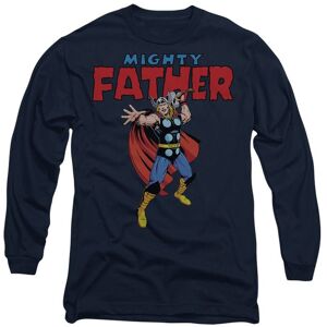 Marvel Thor Father's Day Mighty Father Long Sleeve T-Shirt, Navy Size: Medium Navy M Marvel Thor Father's Day Mighty Father Long Sleeve T-Shirt, Navy Size: Medium Navy M