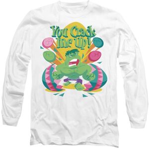 Marvel The Incredible Hulk You Crack Me Up Long Sleeve T-Shirt, White Size: Medium White M Marvel The Incredible Hulk You Crack Me Up Long Sleeve T-Shirt, White Size: Medium White M