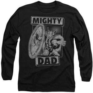 Marvel Thor Father's Day Mighty Dad Long Sleeve T-Shirt, Black Size: Large Black L Marvel Thor Father's Day Mighty Dad Long Sleeve T-Shirt, Black Size: Large Black L