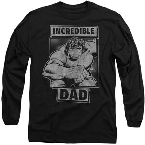 Marvel The Incredible Hulk Father's Day Hulk Incredible Dad Long Sleeve T-Shirt, Black Size: XL Black XL Marvel The Incredible Hulk Father's Day Hulk Incredible Dad Long Sleeve T-Shirt, Black Size: XL Black XL