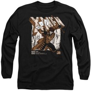 Marvel XMen Gambit Info Long Sleeve T-Shirt, Black Size: 2XL Black 2XL Marvel XMen Gambit Info Long Sleeve T-Shirt, Black Size: 2XL Black 2XL