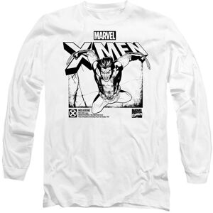 Marvel XMen Wolverine Jump Long Sleeve T-Shirt, White Size: Medium White M Marvel XMen Wolverine Jump Long Sleeve T-Shirt, White Size: Medium White M