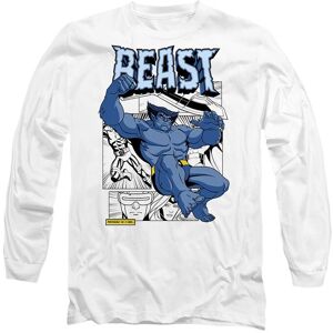 Marvel XMen Beast Comic Long Sleeve T-Shirt, White Size: XL White XL Marvel XMen Beast Comic Long Sleeve T-Shirt, White Size: XL White XL