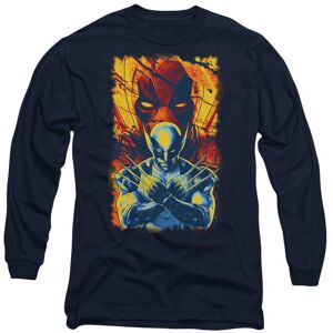Marvel Deadpool Wolverine Best Bubs Long Sleeve T-Shirt, Navy Size: Small Navy S Marvel Deadpool Wolverine Best Bubs Long Sleeve T-Shirt, Navy Size: Small Navy S