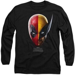 Marvel Deadpool Wolverine Portrait Long Sleeve T-Shirt, Black Size: XL Black XL Marvel Deadpool Wolverine Portrait Long Sleeve T-Shirt, Black Size: XL Black XL