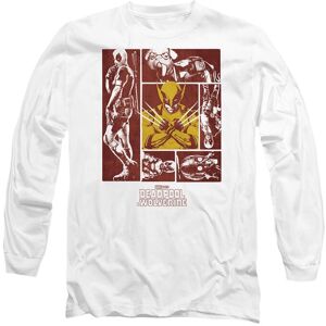 Marvel Deadpool Wolverine We Are Deadpool Wolverine Long Sleeve T-Shirt, White Size: Small White S Marvel Deadpool Wolverine We Are Deadpool Wolverine Long Sleeve T-Shirt, White Size: Small White S