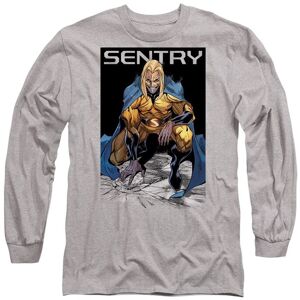 Marvel Comics Sentry Void Grin Long Sleeve T-Shirt, Athletic Heather in Light Grey Size: Medium Light Grey M Marvel Comics Sentry Void Grin Long Sleeve T-Shirt, Athletic Heather in Light Grey Size: Medium Light Grey M