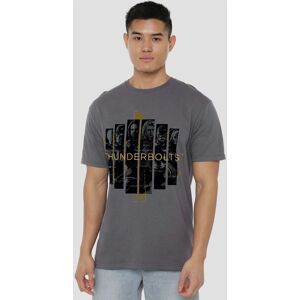 Marvel Thunderbolts Team Asterisk T-Shirt, Charcoal Size: Large Charcoal L Marvel Thunderbolts Team Asterisk T-Shirt, Charcoal Size: Large Charcoal L