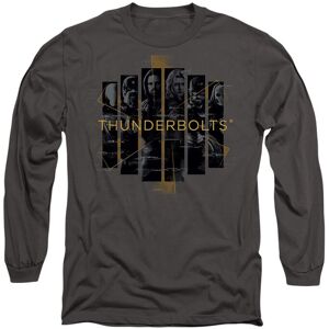 Marvel Thunderbolts Team Asterisk Long Sleeve T-Shirt, Charcoal Size: Large Charcoal L Marvel Thunderbolts Team Asterisk Long Sleeve T-Shirt, Charcoal Size: Large Charcoal L