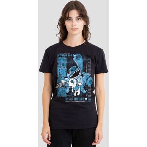 Disney Women's Lilo & Stitch Manga Jump T-Shirt, Black Size: Medium Black M Disney Women's Lilo & Stitch Manga Jump T-Shirt, Black Size: Medium Black M