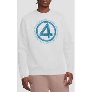 Marvel Fantastic Four Superhero Team Sweatshirt, White Size: Medium White M Marvel Fantastic Four Superhero Team Sweatshirt, White Size: Medium White M