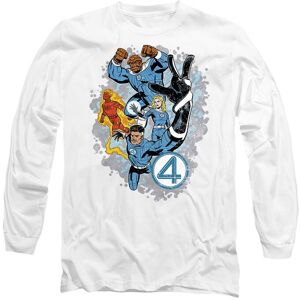 Marvel Fantastic Four The First Family Together Long Sleeve T-Shirt, White Size: 2XL White 2XL Marvel Fantastic Four The First Family Together Long Sleeve T-Shirt, White Size: 2XL White 2XL