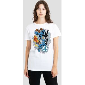 Marvel Women's Fantastic Four The First Family Together T-Shirt, White Size: XL White XL Marvel Women's Fantastic Four The First Family Together T-Shirt, White Size: XL White XL