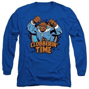 Marvel Fantastic Four Thing Clobberin' Time Long Sleeve T-Shirt, Royal Blue Size: XL Blue XL Marvel Fantastic Four Thing Clobberin' Time Long Sleeve T-Shirt, Royal Blue Size: XL Blue XL