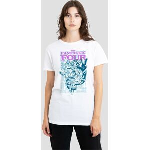 Marvel Women's Fantastic Four Lineart Heroic First Family T-Shirt, White Size: XL White XL Marvel Women's Fantastic Four Lineart Heroic First Family T-Shirt, White Size: XL White XL