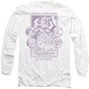Marvel Fantastic Four In Search Of Galactus Mono Long Sleeve T-Shirt, White Size: XL White XL Marvel Fantastic Four In Search Of Galactus Mono Long Sleeve T-Shirt, White Size: XL White XL