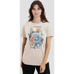 Marvel Women's Fantastic Four Cosmic First Family T-Shirt, Natural in Beige Size: 2XL Beige 2XL Marvel Women's Fantastic Four Cosmic First Family T-Shirt, Natural in Beige Size: 2XL Beige 2XL