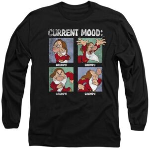 Disney Snow White & The 7 Dwarfs Father's Day Current Mood Grumpy Dad Long Sleeve T-Shirt, Black Size: Large Black L Disney Snow White & The 7 Dwarfs Father's Day Current Mood Grumpy Dad Long Sleeve T-Shirt, Black Size: Large Black L