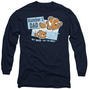 Disney Finding Nemo Pixar Finding Nemo Number 1 Dad Marlin Long Sleeve T-Shirt, Navy Size: Small Navy S Disney Finding Nemo Pixar Finding Nemo Number 1 Dad Marlin Long Sleeve T-Shirt, Navy Size: Small Navy S