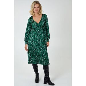 Blue Vanilla Women's Draped Waist Wrap Dress in Green Size: 10 Green 10 Blue Vanilla Women's Draped Waist Wrap Dress in Green Size: 10 Green 10