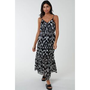 Blue Vanilla Women's Brushed Print Wrap Dress in Black Size: 10 Black 10 Blue Vanilla Women's Brushed Print Wrap Dress in Black Size: 10 Black 10