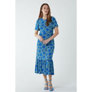 Blue Vanilla Women's Crew Neck Midi Angel Sleeve Tie Back Dress in Blue Size: 10 Blue 10 Blue Vanilla Women's Crew Neck Midi Angel Sleeve Tie Back Dress in Blue Size: 10 Blue 10