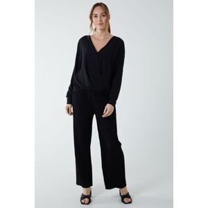 Blue Vanilla Women's Crossover Woven Plain Blouse in Black Size: Small Black S Blue Vanilla Women's Crossover Woven Plain Blouse in Black Size: Small Black S