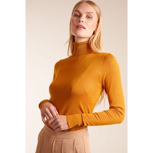 Blue Vanilla Women's Roll Neck Jumper in Mustard Size: 2XL Mustard 2XL Blue Vanilla Women's Roll Neck Jumper in Mustard Size: 2XL Mustard 2XL