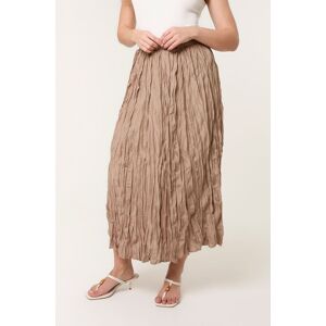 Blue Vanilla Women's Light Brown Crinkled Texture Skirt Size: Medium/Large Light Brown M/L Blue Vanilla Women's Light Brown Crinkled Texture Skirt Size: Medium/Large Light Brown M/L