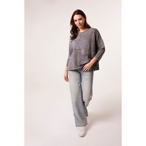 Blue Vanilla Women's Grey Bow Sweatshirt Size: S/M Grey S/M Blue Vanilla Women's Grey Bow Sweatshirt Size: S/M Grey S/M