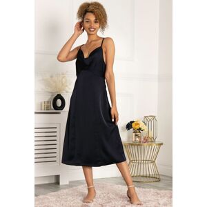 Jolie Moi Women's Reene Cowl Neck Midi Dress in Blue Size: 12 Blue 12 Jolie Moi Women's Reene Cowl Neck Midi Dress in Blue Size: 12 Blue 12