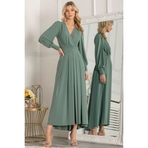 Jolie Moi Women's Rashelle Jersey Long Sleeve Maxi Dress in Green Size: 12 Green 12 Jolie Moi Women's Rashelle Jersey Long Sleeve Maxi Dress in Green Size: 12 Green 12