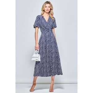 Jolie Moi Women's Angel Sleeve Jersey Maxi Dress in Navy Size: 8 Navy 8 Jolie Moi Women's Angel Sleeve Jersey Maxi Dress in Navy Size: 8 Navy 8