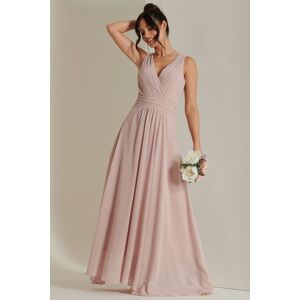 Jolie Moi Women's Pleated Bodice Chiffon Maxi Dress in Dusty Pink Size: 20 Dusty Pink 20 Jolie Moi Women's Pleated Bodice Chiffon Maxi Dress in Dusty Pink Size: 20 Dusty Pink 20