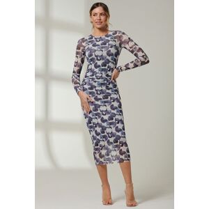 Jolie Moi Women's Mabyn Mesh Long Sleeve Midaxi Dress in Black Size: 8 Black 8 Jolie Moi Women's Mabyn Mesh Long Sleeve Midaxi Dress in Black Size: 8 Black 8