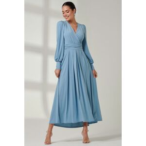 Jolie Moi Women's Long Sleeve Super Soft Jersey Maxi Dress in Baby Blue Size: 18 Baby Blue 18 Jolie Moi Women's Long Sleeve Super Soft Jersey Maxi Dress in Baby Blue Size: 18 Baby Blue 18