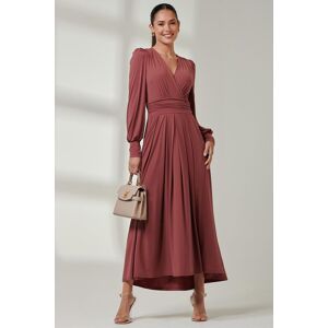 Jolie Moi Women's Long Sleeve Super Soft Jersey Maxi Dress in Red Size: 10 Red 10 Jolie Moi Women's Long Sleeve Super Soft Jersey Maxi Dress in Red Size: 10 Red 10